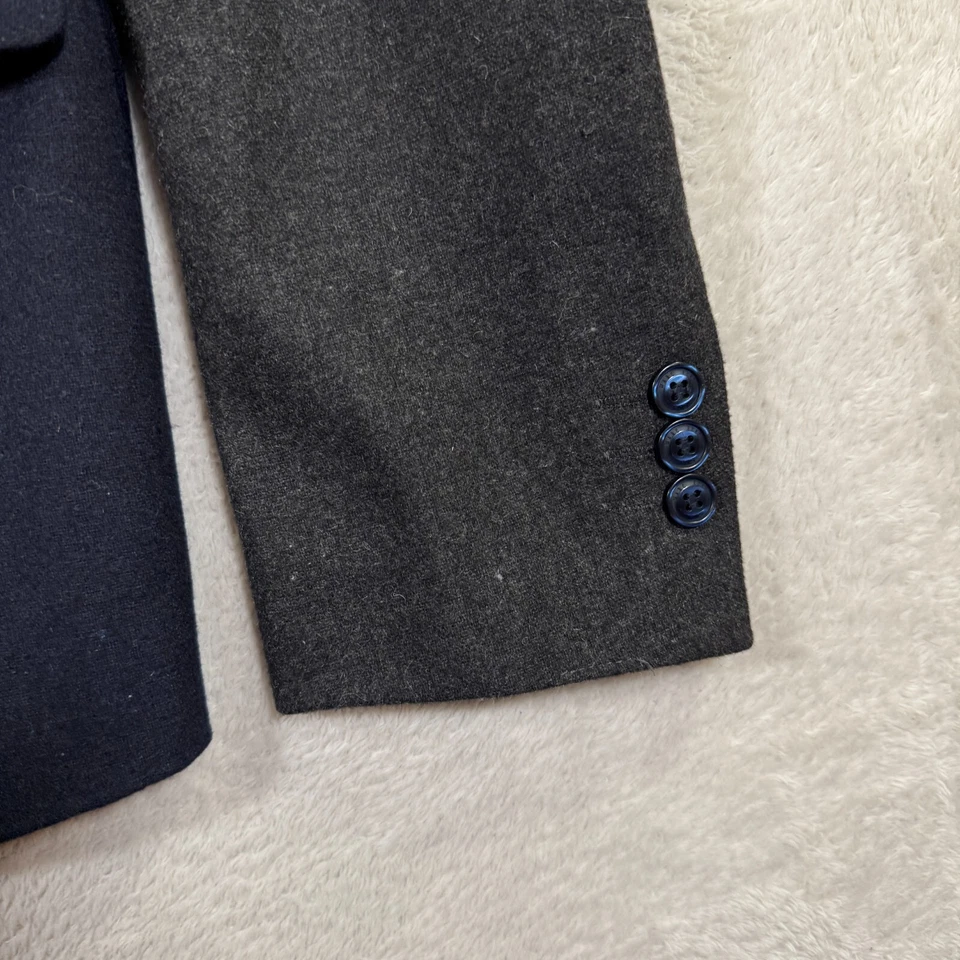 Marc Ecko спортивное пальто мужской средний темно-серый пэчворк однобортный повседневный EUC - Изображение 4 из 4