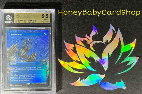 MTG Double Masters 2020 Brainstorm BGS 9.5 GEM MINT Foil Box Topper - Picture 4 of 6