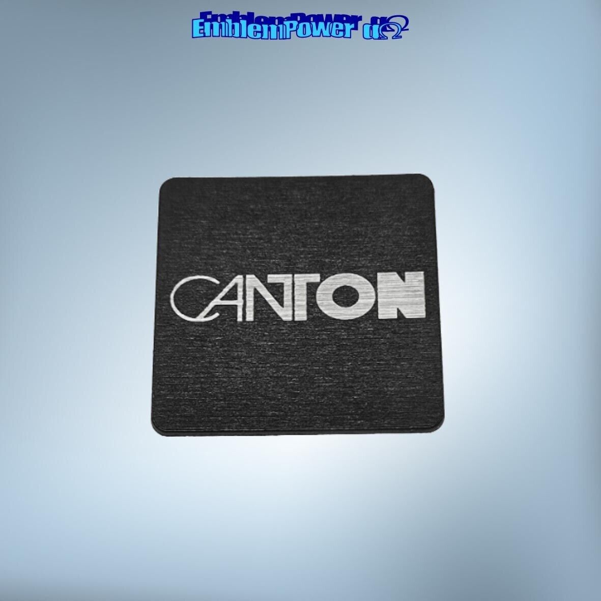 Canton 20x20mm Emblem brushed Sticker Badge Decal Speaker Aufkleber Logo speaker