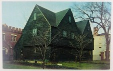 Vintage Salem Massachusetts MA John Ward House Exterior Postcard 