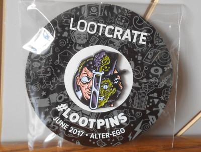 Reagenzglas, Gesichter Pin Anstecker ALTER-EGO LOOTCRATE Lootpin Juni 2017 Beutekiste
