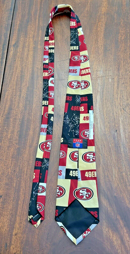 NFL San Francisco 49ers Block & Play Neck Tie 2002 Mens 251308 Football Sports - Picture 6 of 16