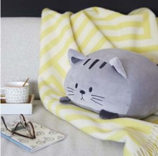 HGOD DESIGNS Federa per cuscino con gatto nero con due occhi, decorazione per la casa, per uomo/donna, soggiorno, camera da letto, divano, sedia, 45,7 x 45,7 cm