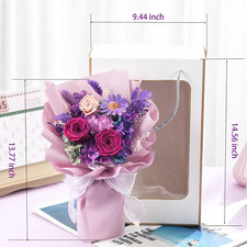 Flowers for Delivery Prime,Preserved Flowers Bouquets,Purple Rose Bouquets Th...