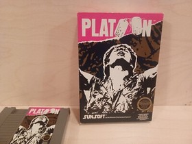 Platoon NES - Cartridge and Box - Tested and Working