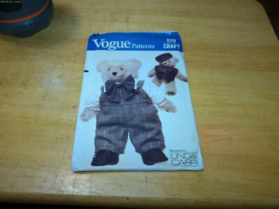 Vogue Patterns Linda Carr Sewing Pattern 570 Craft Clothes for Vogue Bear
