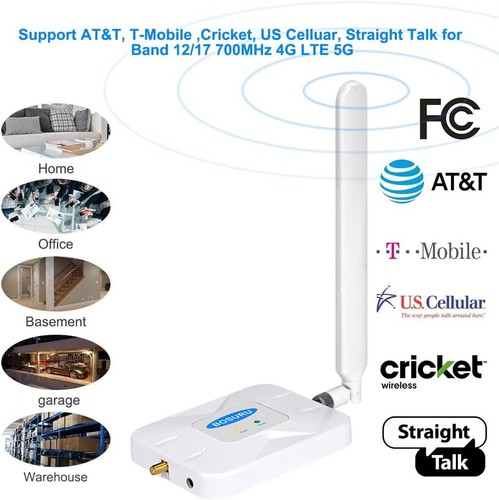 AT&T Cell Phone Signal Booster ATT Signal Booster T Mobile 5G 4G LTE Band 12/... - Photo 3 sur 9