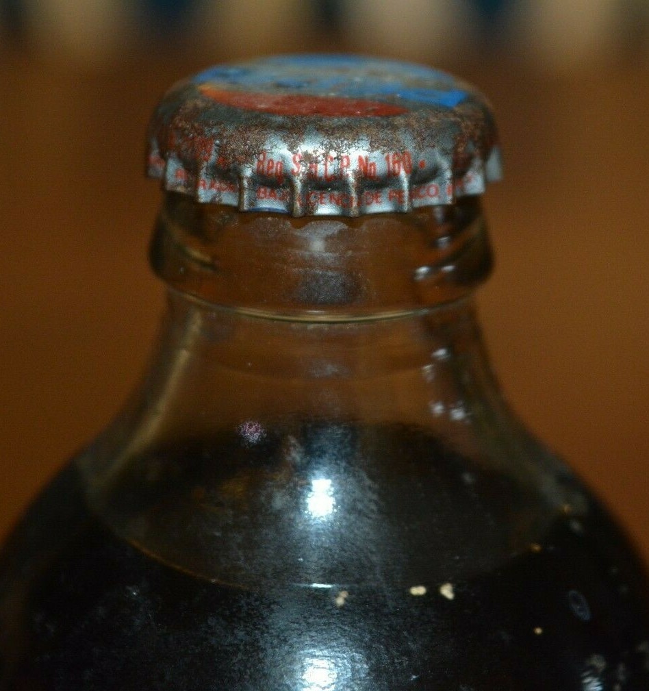 VINTAGE PEPSI COLA FROM MEXICO THE 1980'S NEW STILL FULL FAT BOTTLE REFRESCO 