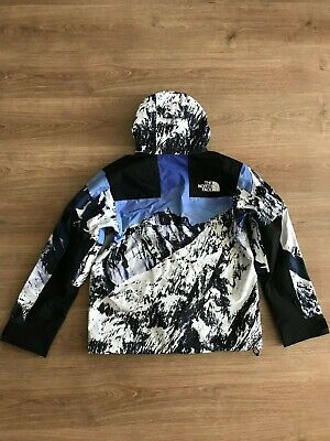 Supreme x The North Face Mountain Print Parka - Blue