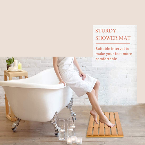 WOODEN DUCKBOARD NATURAL WOOD BATHROOM BATH SHOWER ANTI SLIP MAT DUCK