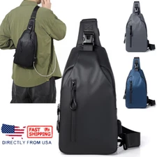 Men's Crossbody Sling Bag Sling Backpack Chest Bag Daypack Travel Hiking Outdoor