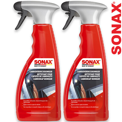 2x SONAX Cabrioverdeckreiniger 500ml Cabrio Dach Stoffverdeck Reiniger
