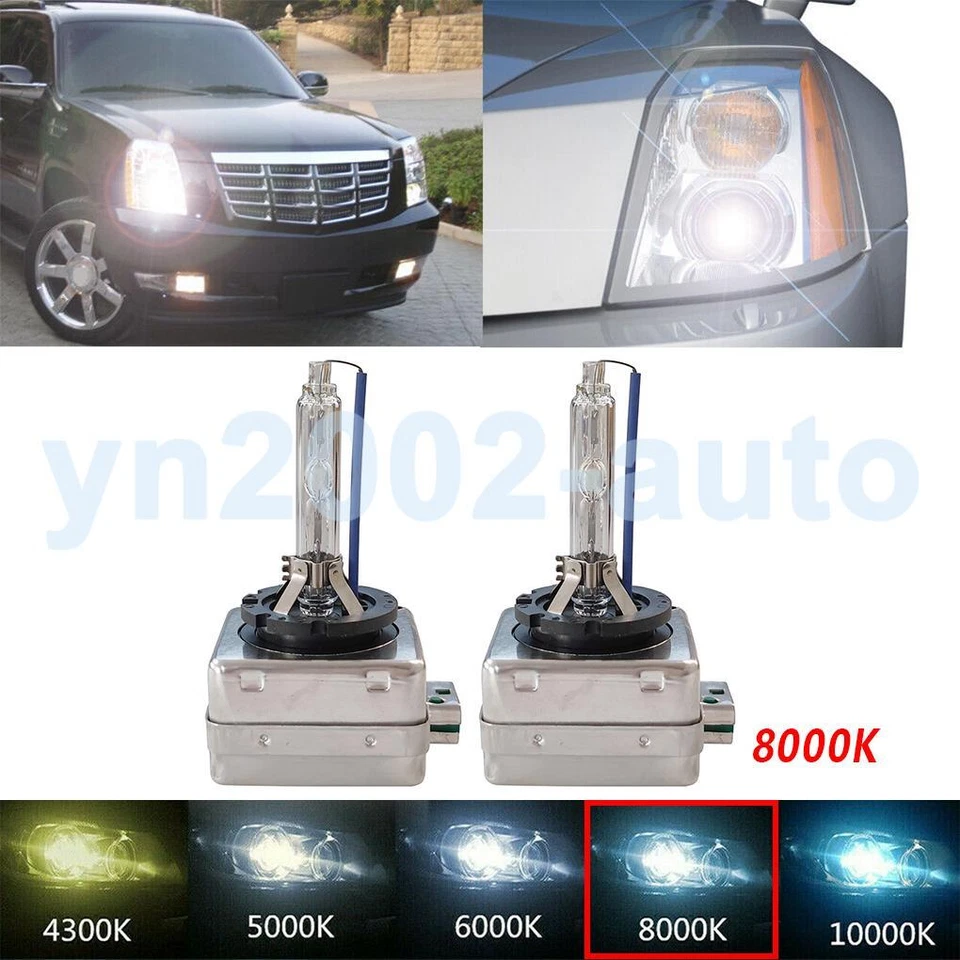 2pcs Xenon HID Replace Headlight D3S Bulb 8000K For Audi A1 A3 A4 A5 A6 A7 Q3 Q5 Foto 4 de 4