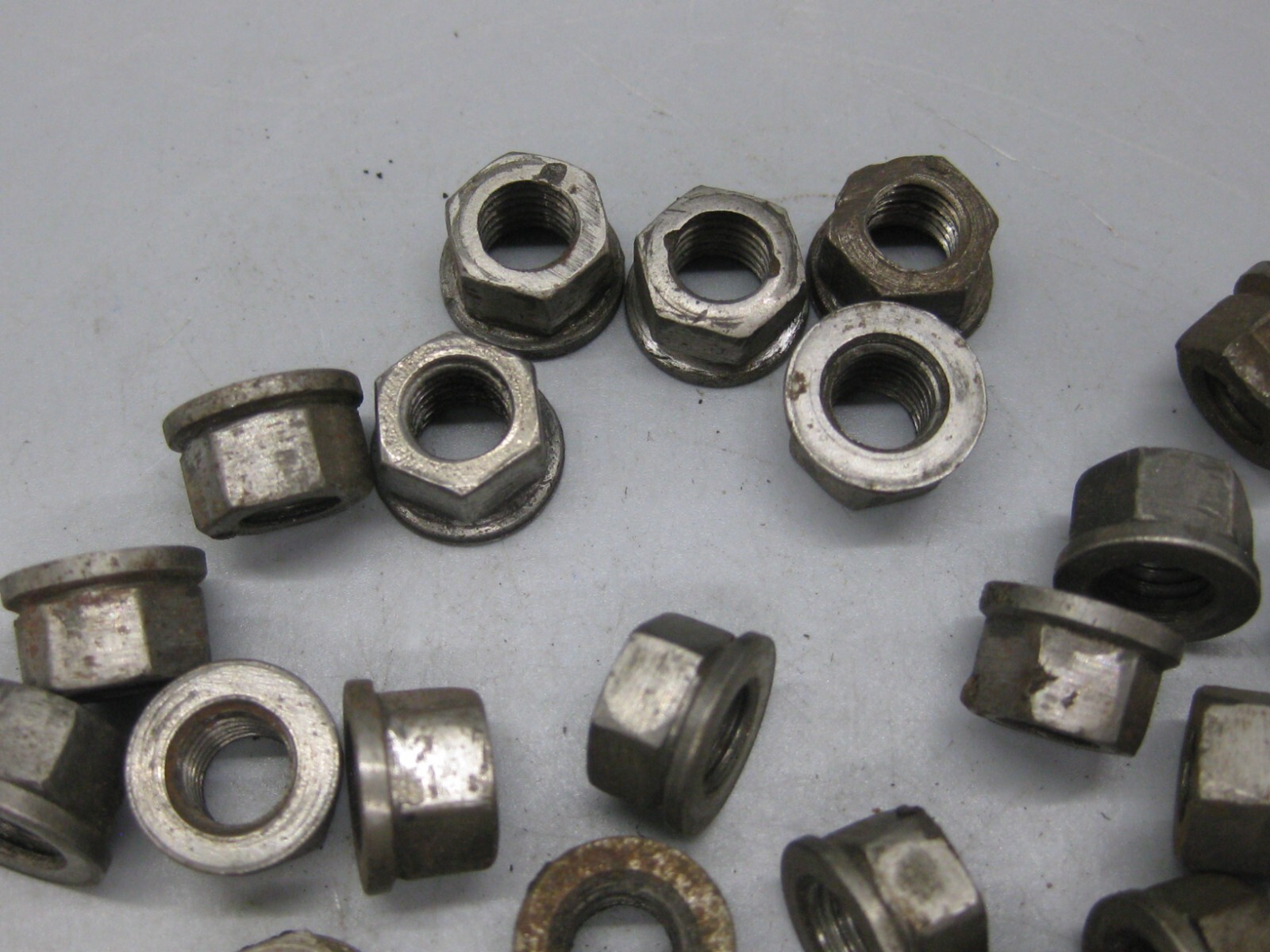 35- 1934-40 PRE WAR BUGATTI T35 TYPE 35 T75 75 10MM HEX SHOULDER NUTS OEM LOT