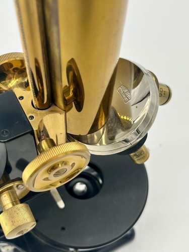 1930's German Jena Brass Microscope by Carl Zeiss - Picture 8 of 12