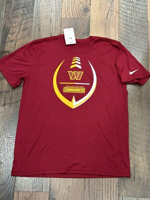 Washington Commanders NFL Men's Legend Icon Burgundy T-Shirt Size Large  NWT