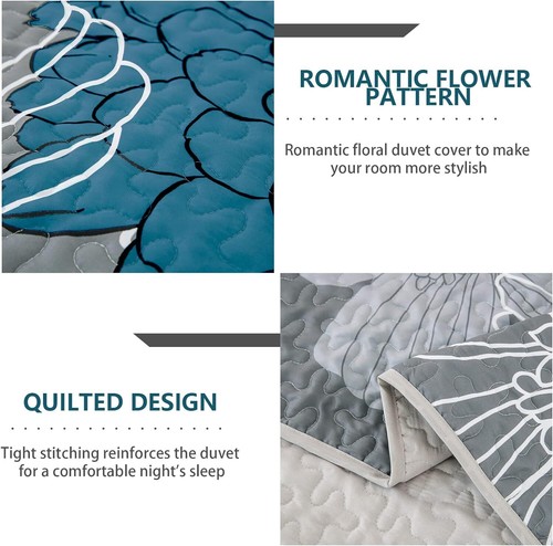 Soft Bedspread Set Coverlet Patchwork Queen King Size Soft Bedding Pillowcase AU - Picture 51 of 143