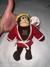 8  Russ Bertie Plush KING OF THE CASTLE Stuffed Animal Doll Vintage Crown Toy