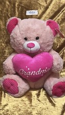 New With Tag Pink Teddy Bear For Grandma, Brand Celebrate