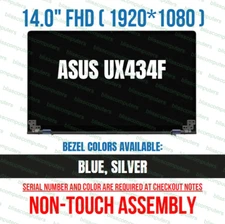 Complete Full Screen Assembly Non Touch ASUS UX434F Blue Color
