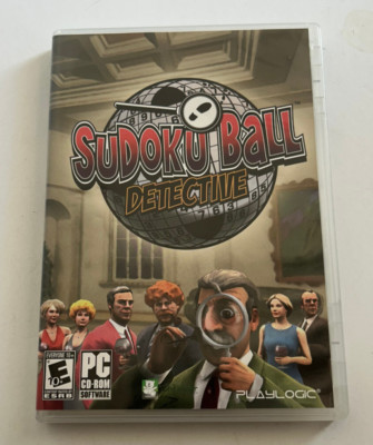 Sudoku Ball Detective PC DVD Video Game puzzle murder mystery PlayLogic