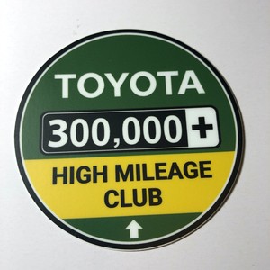 Toyota Sticker Decal 300k High Mile Club Tundra Tacoma 4x4 4runner FJ Cruiser | eBay