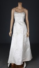 Forever Yours Vintage 90s Candlelight Beaded Satin Wedding Dress sz 4