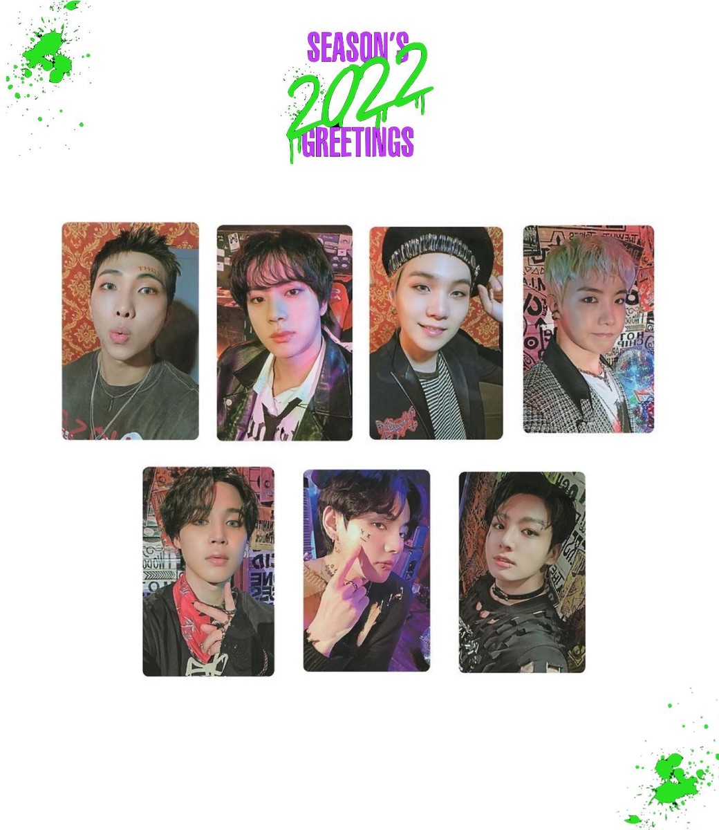 タレントカード BTS SEASON'S GREETINGS 2022 BTS 2022 Season's Greetings Official Photocard Set 7EA | eBay