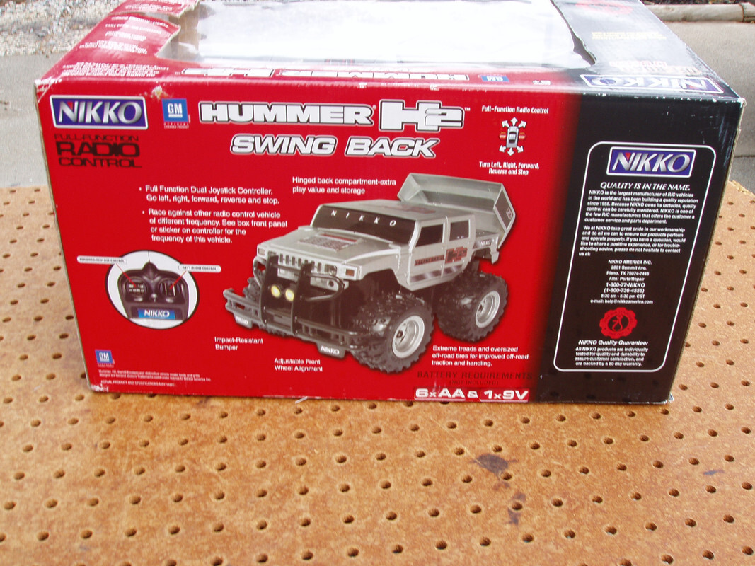NIKKO HUMMER H2 SWING BACK RADIO CONTROL R/C OFF-ROAD 1:18
