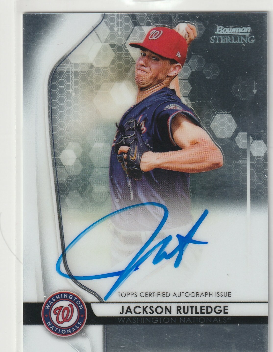 2020 Bowman Sterling - Prospect Autographs Jackson Rutledge #BSPA-JR ...