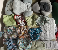 lotto pannolini lavabili coolmax Blumchen Popolini + Accappatoio Gabel riduttore