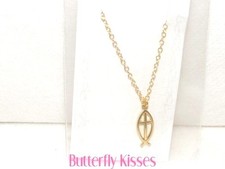 Doll Jewwlry For 18" American Girl Ichthus Fish Christian Necklace 