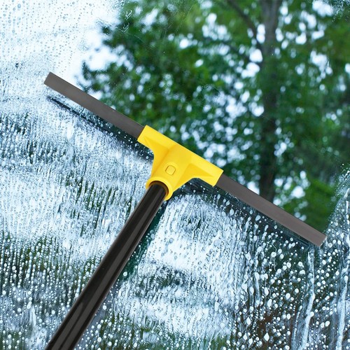 Squeegee Broom for Floor 18'' Heavy Duty Rubber Wiper with 60'' Long Handle f... - Picture 8 of 8