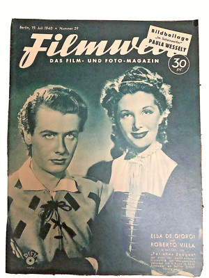 FILMWELT 29 19.Juli 1940 (1) Elsa de Giorgi Roberto Villa BB Paula Wessely