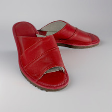 Women's genuine leather slippers High-quality Handmade Home Shoes