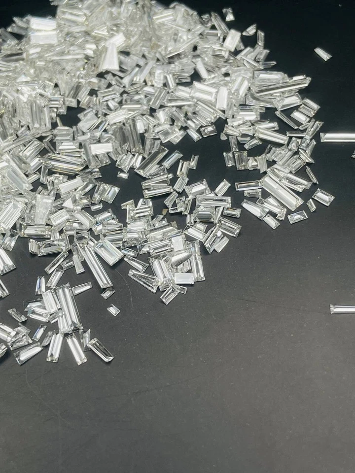 Diamante baguette suelto cultivado en laboratorio VS diamante de laboratorio claro para hacer joyas Foto 4 de 4