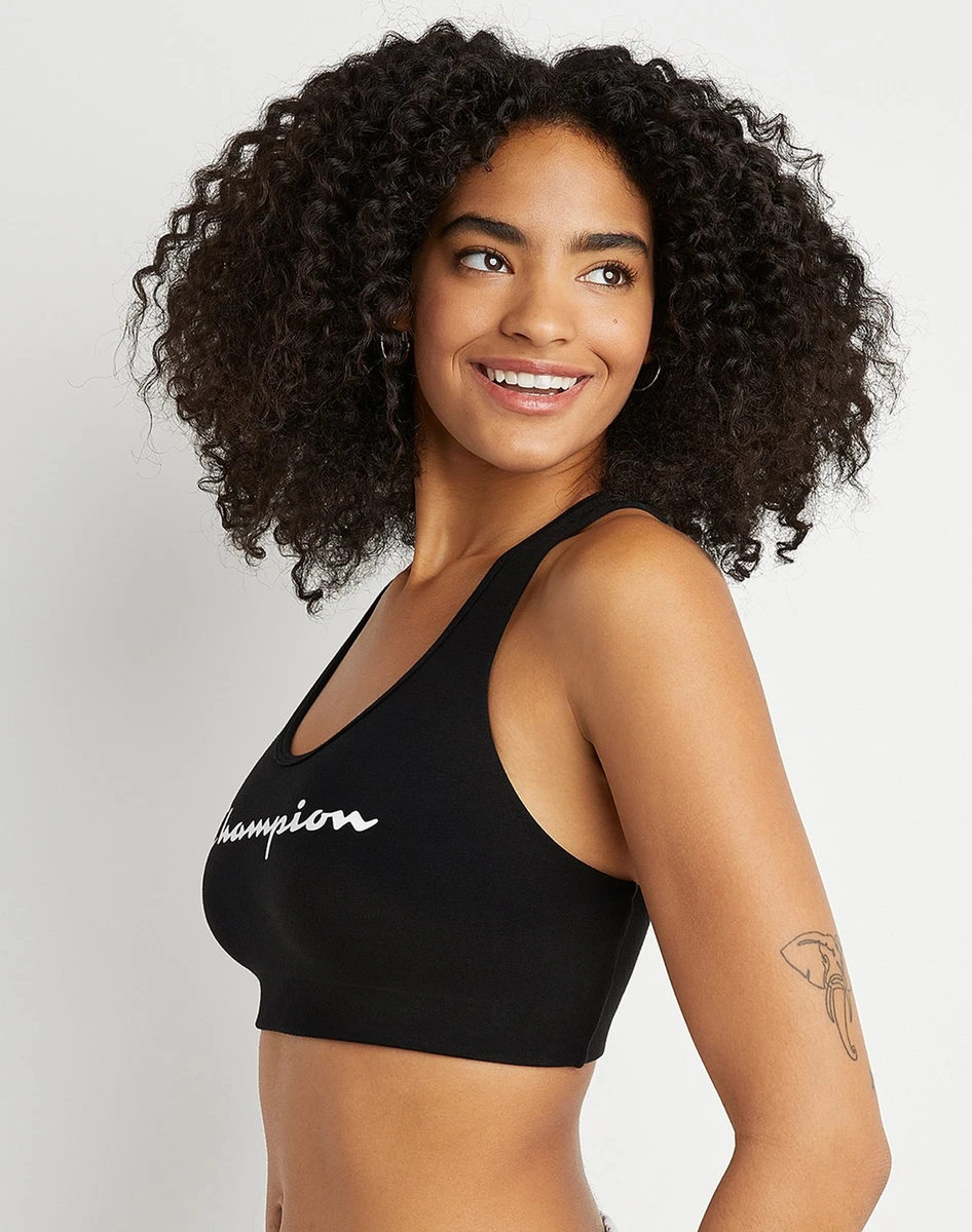 Champion Sports Bra The Authentic Script Logo Women s Moderate