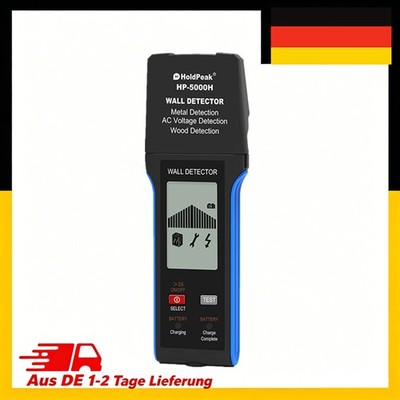 Wandscanner 3-in-1 Metall Holz AC 10cm Tiefe 250V Kalibrierung LCD Laser