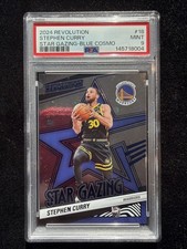 2024 Revolution Stephen Curry 283/285 PSA 9 Star Gazing Blue Cosmo Holo Prizm