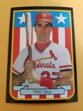 Todd Zeile St Louis Cardinals Living Legends White Stars Black Border ODDBALL
