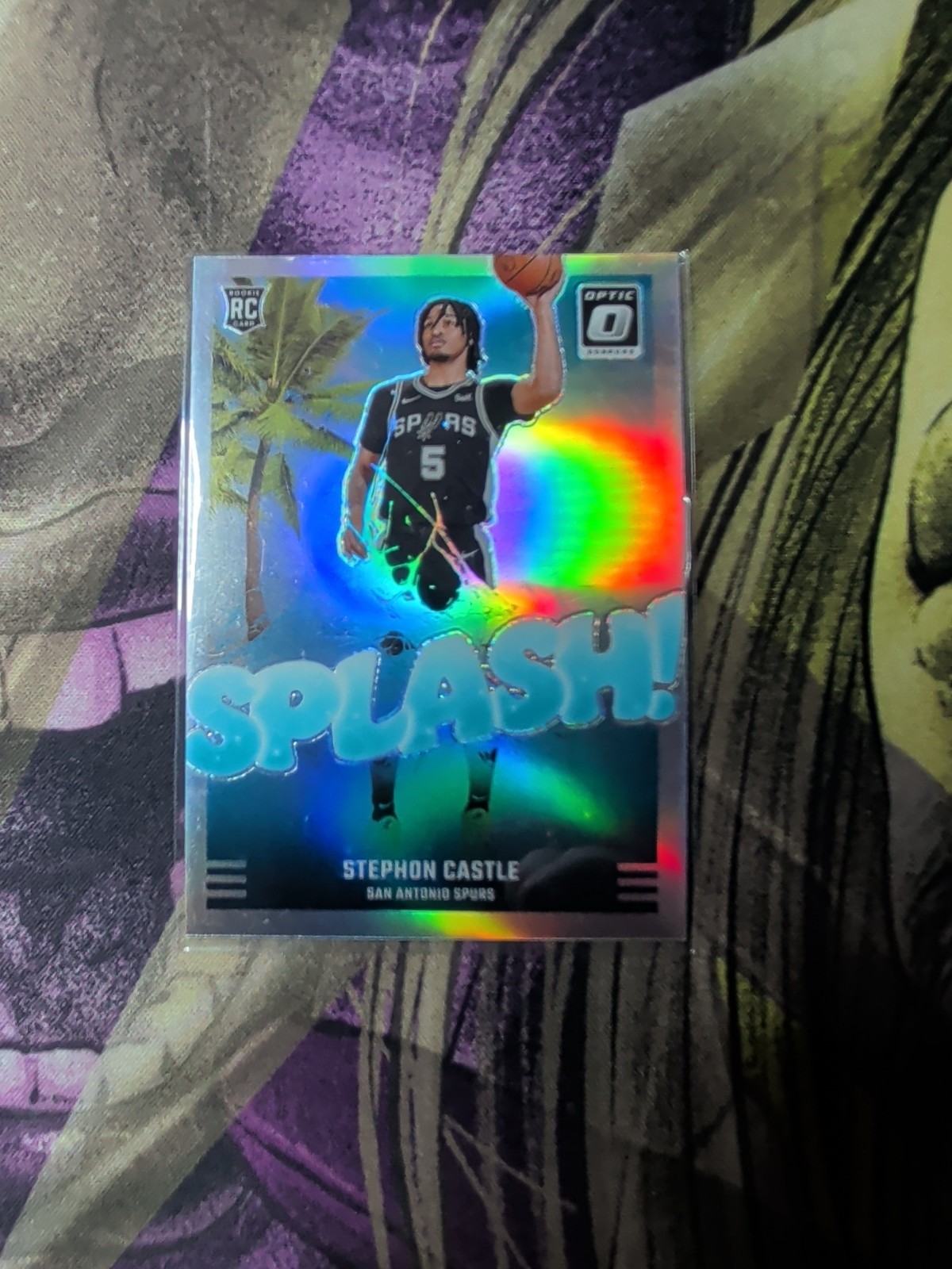 2024-25 Panini Donruss Optic - Splash! Stephon Castle #14 Holo Prizm (RC)