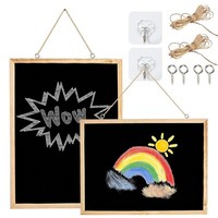 Kreidetafel Holzrahmen Blackboard LöSchtafel Notizen Malen 2 StüCk 30 X 40 Cm