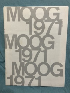 Vintage Original Catalogue (1971) plus price lists MOOG Audio Synthesisers RARE