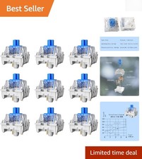 Durable CLICKY Keyboard Switches, 10PCS Blue Mechanical RGB, Dust Waterproof
