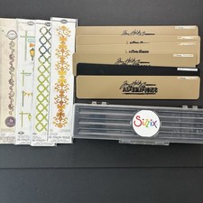 Sizzix Tim Holtz Strip Cutting Die LOT of 10 Case 12.5x2.5in Dies Sizzlits