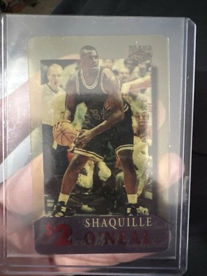 1996 Clear Assets - Phone Cards Shaquille O'Neal #1 $2