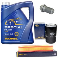 MotoröL Filter Set 10W-30 5 Liter + Schraube FüR Mercedes 190 124 W124 W201 S124