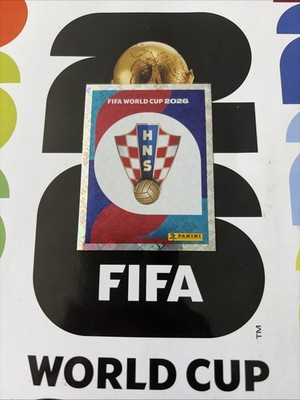2026 FIFA World Cup Panini Croatia Team Emblem Logo Sticker CRO #1