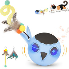 Cat Toys, Interactive Cat Toys for Indoor Cats, USB Rechargeable Electronic Smar