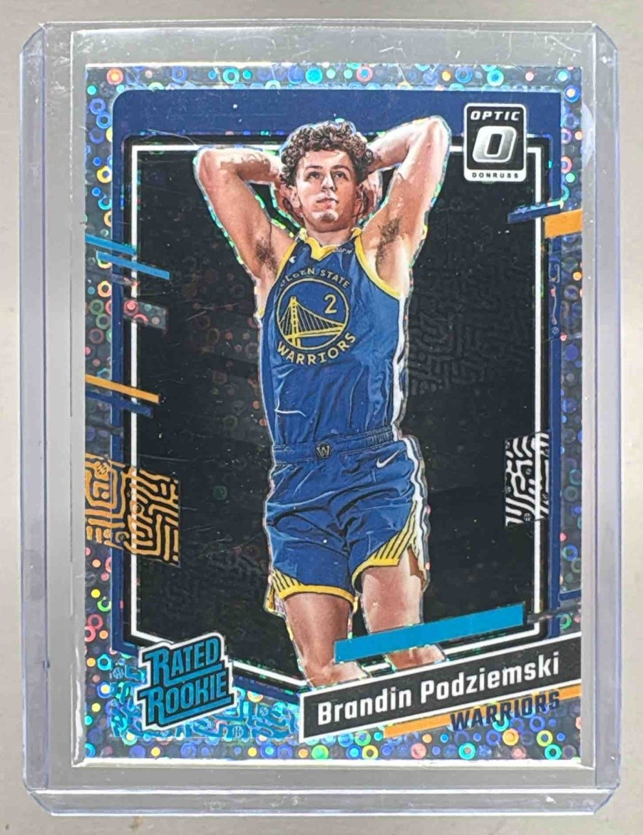 Brandin Podziemski 2023 Donruss Optic #203 Fast Break Prizm RC Rated Rookie (B)